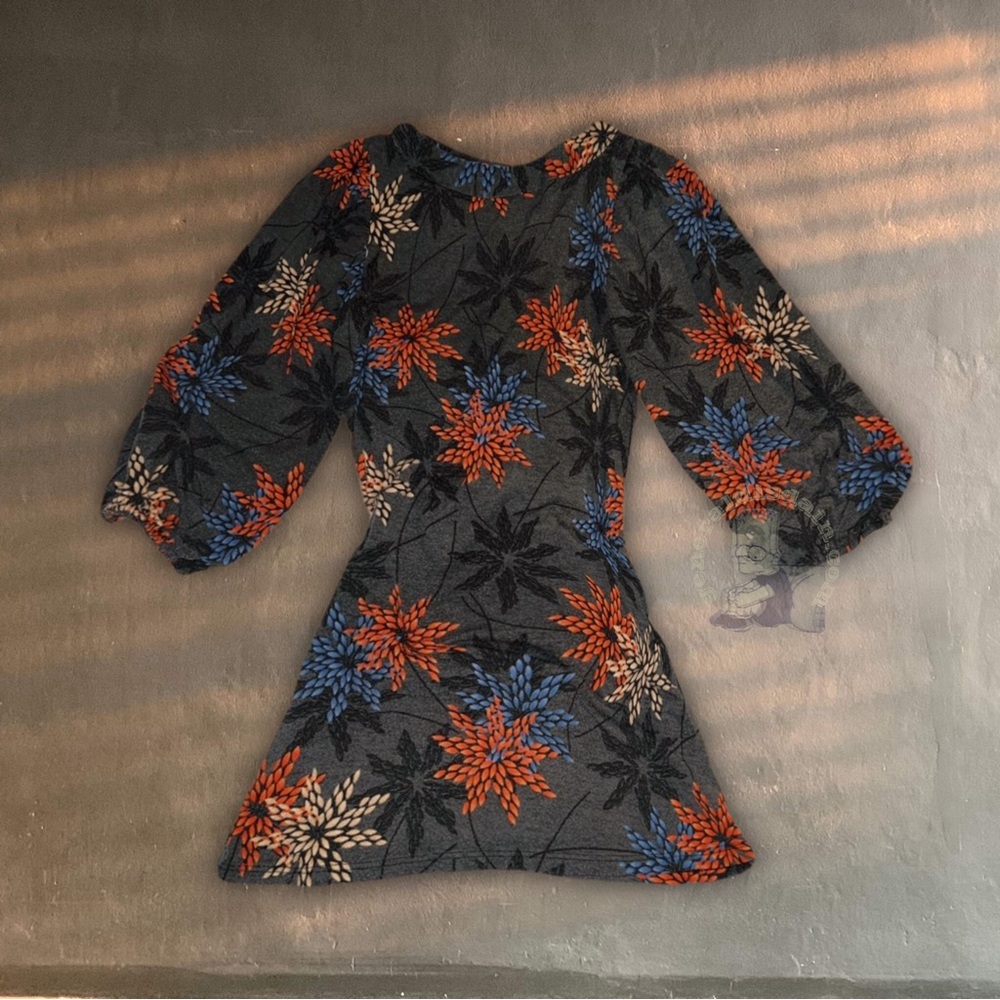 Authentic vintage lantern sleeve festival mini dress- very rare